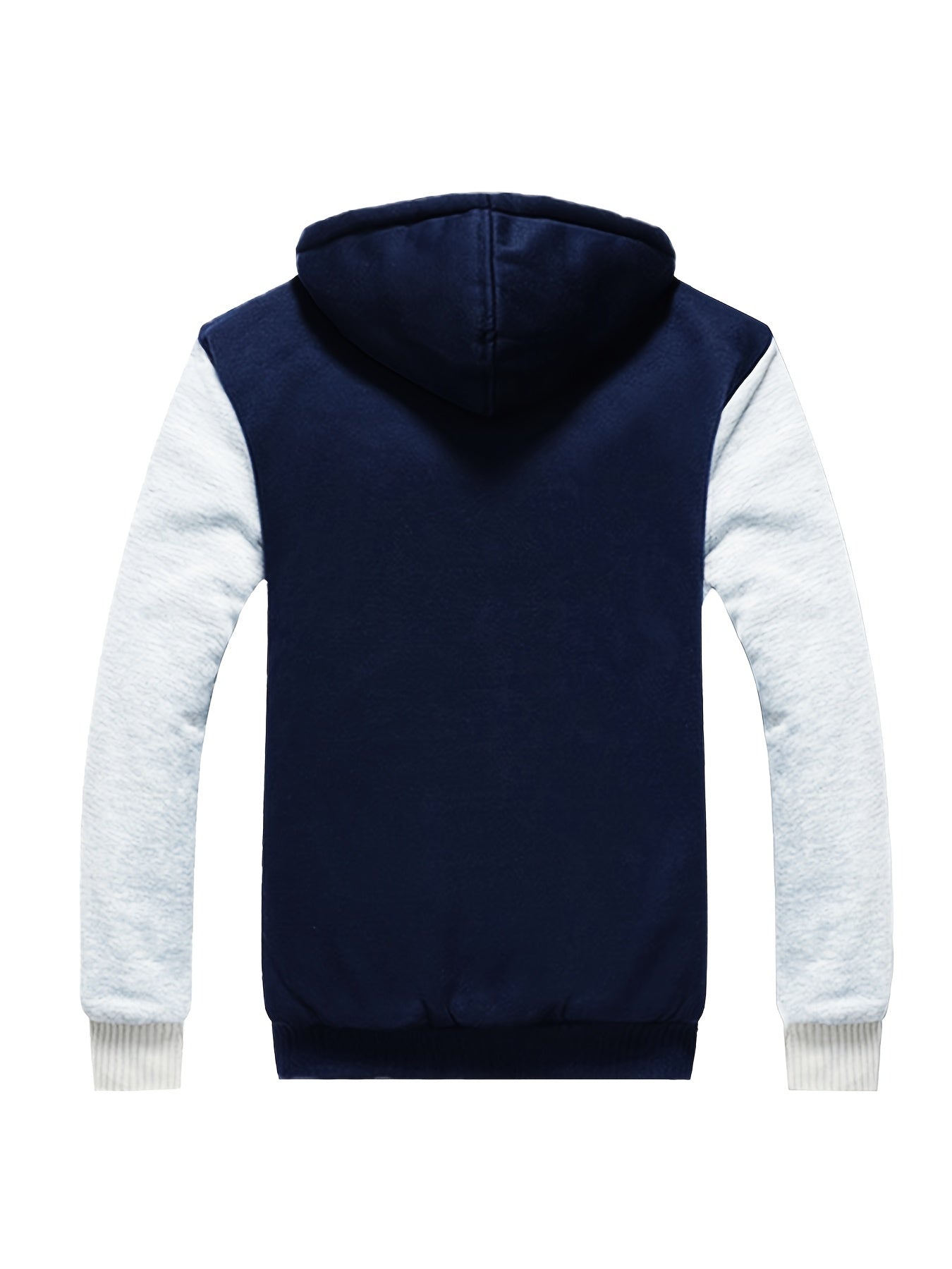 [Warm Hooded Jacket] Thick And Padded Men's Winter Warm Zip Up Hooded Jacket