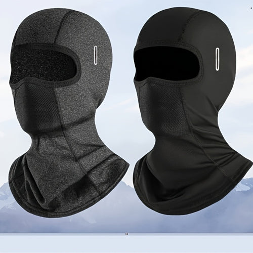Breathable & Warm Motorcycle Riding Neck Gaiter - Adjustable Ear Loops, Full Face Coverage for Winter, Skiing, And Street Bikes, Skiing Accessory, Sleek Design, Flexible Fit