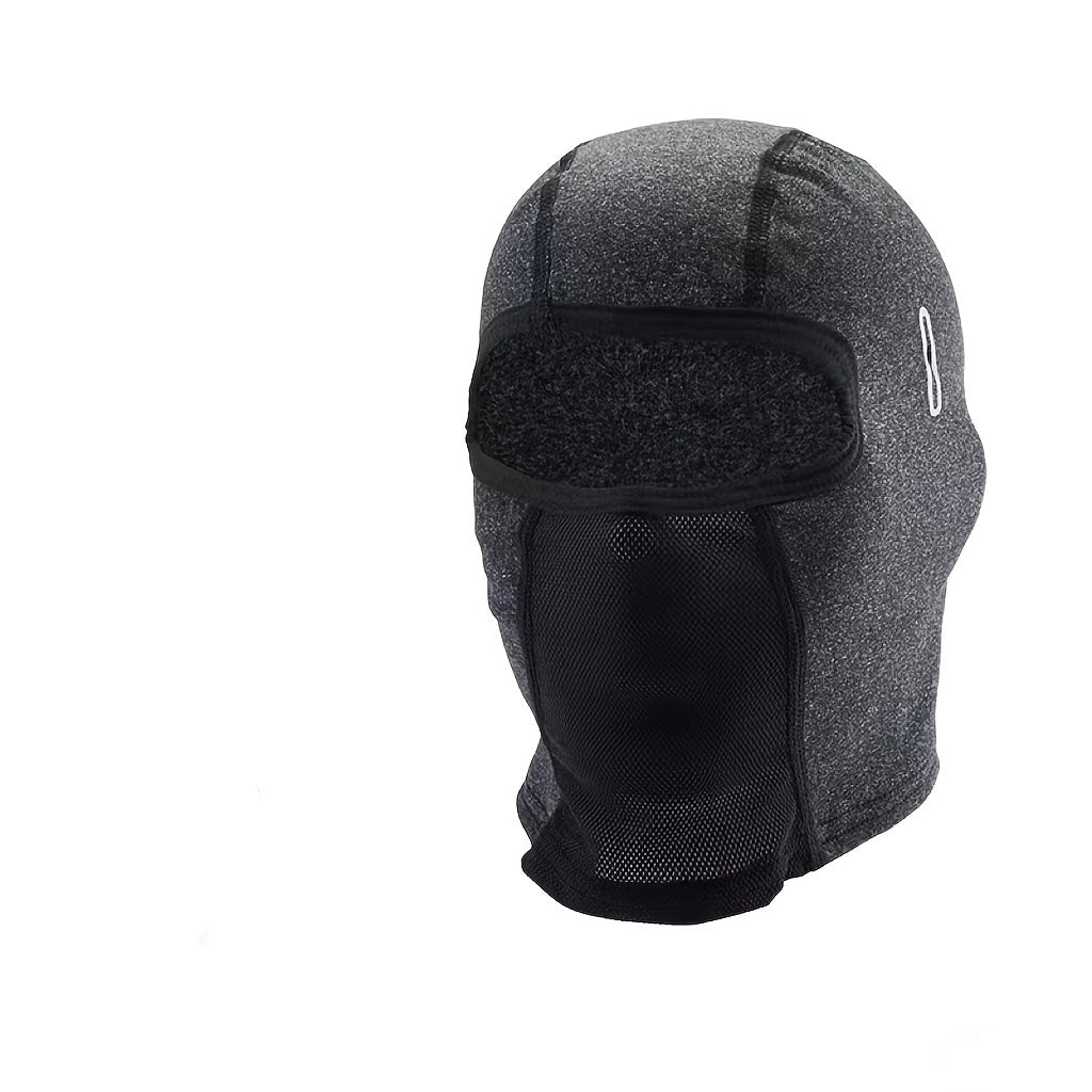 Breathable & Warm Motorcycle Riding Neck Gaiter - Adjustable Ear Loops, Full Face Coverage for Winter, Skiing, And Street Bikes, Skiing Accessory, Sleek Design, Flexible Fit