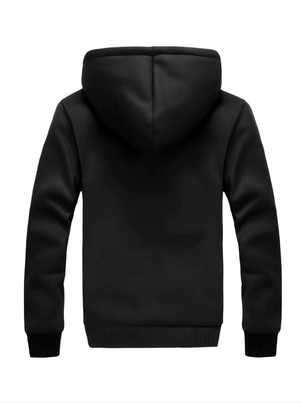[Warm Hooded Jacket] Thick And Padded Men's Winter Warm Zip Up Hooded Jacket