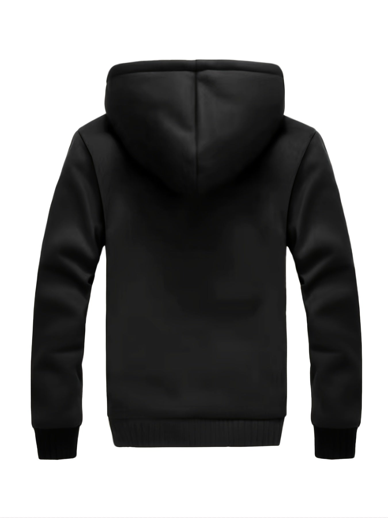 [Warm Hooded Jacket] Thick And Padded Men's Winter Warm Zip Up Hooded Jacket