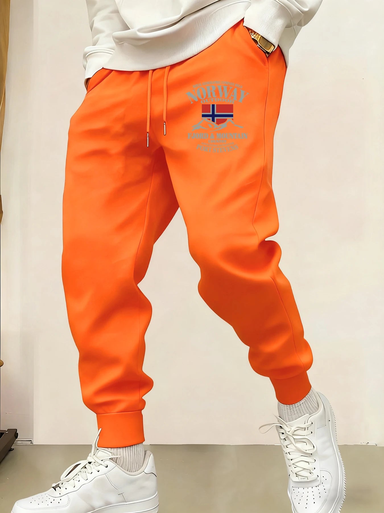 2025 New Male Sweatpant Trendy Multicolor Pants Norway Fjords And Mountains Print Casual  Pant Sports Jogging Unisex Britches