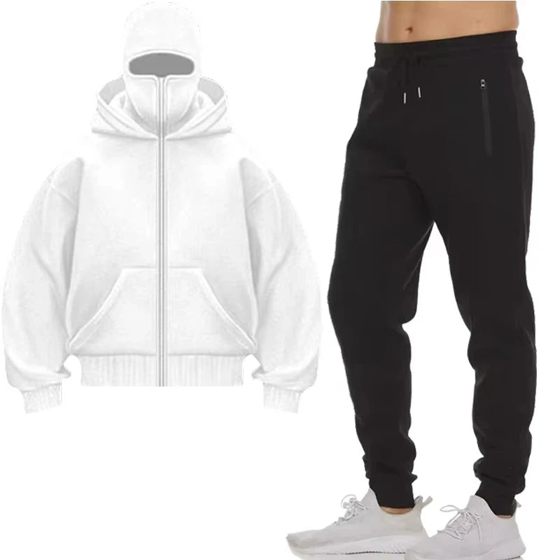 Hoodies Sets Men Clothing Fashion Autumn/Winter Designer Clothing Hooded Jacket + Pants Suit Jogging Sportswear Two-piece Suit