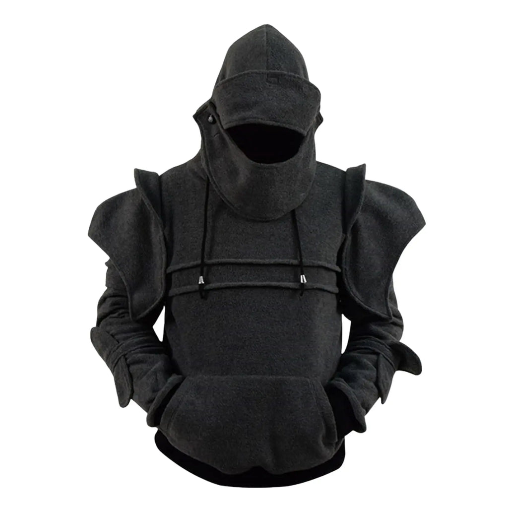 YHOPE Men's Hoodies Knight Midevel Adventures Sweatshirt Costume Long Sleeve Lightweight Hooded Pullove