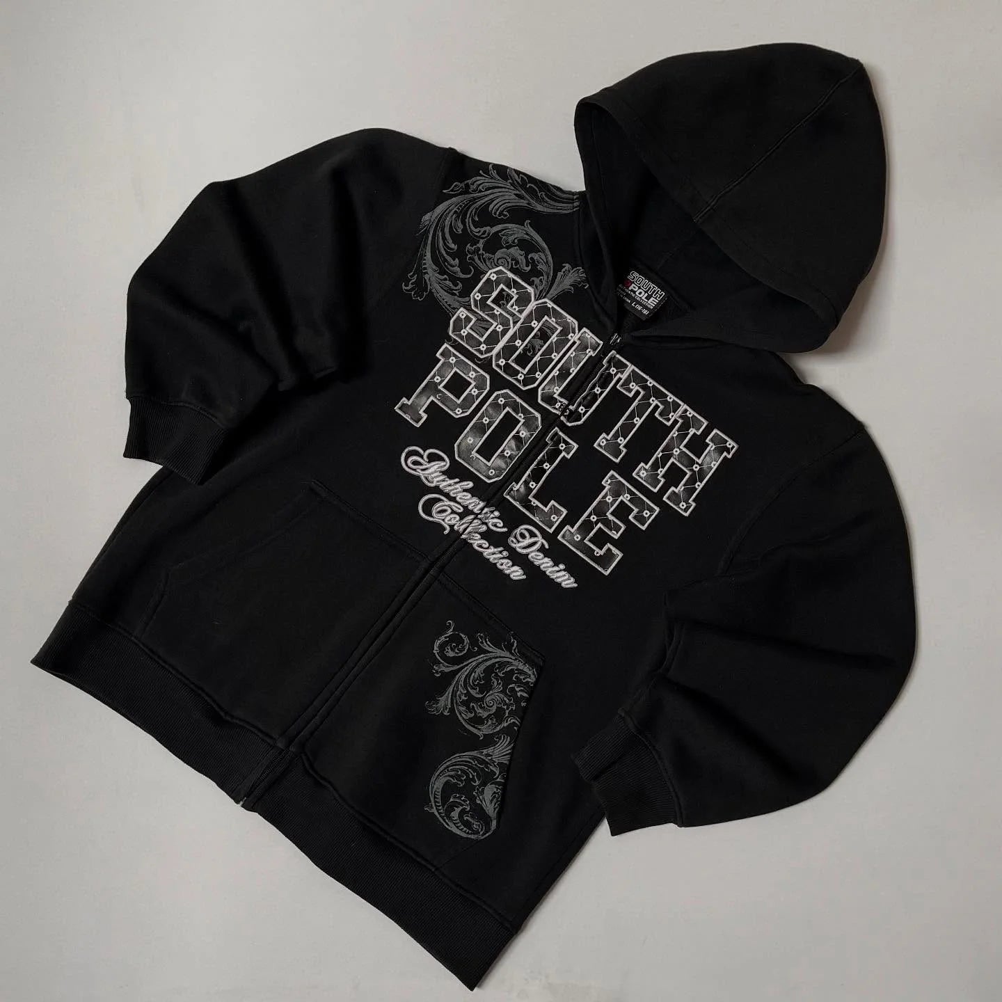 Graffiti Southpole Men Zipper Hoodie Street New Sweater Hoodie Harajuku Vintage Hip Hop Casual Sports Hooded Sweater