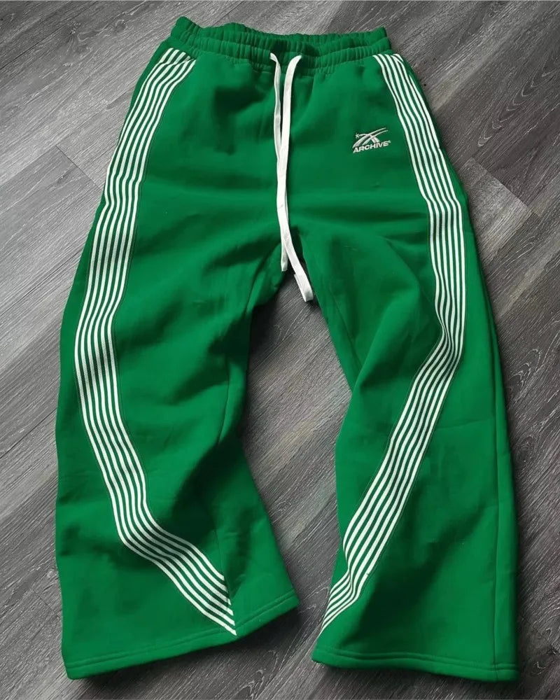 Men Long Pants Cargo Streetwear Joggers Women Y2k Casual Embroidered Trousers Drawstring Pants Unisex Harajuku Korean Sweatpants