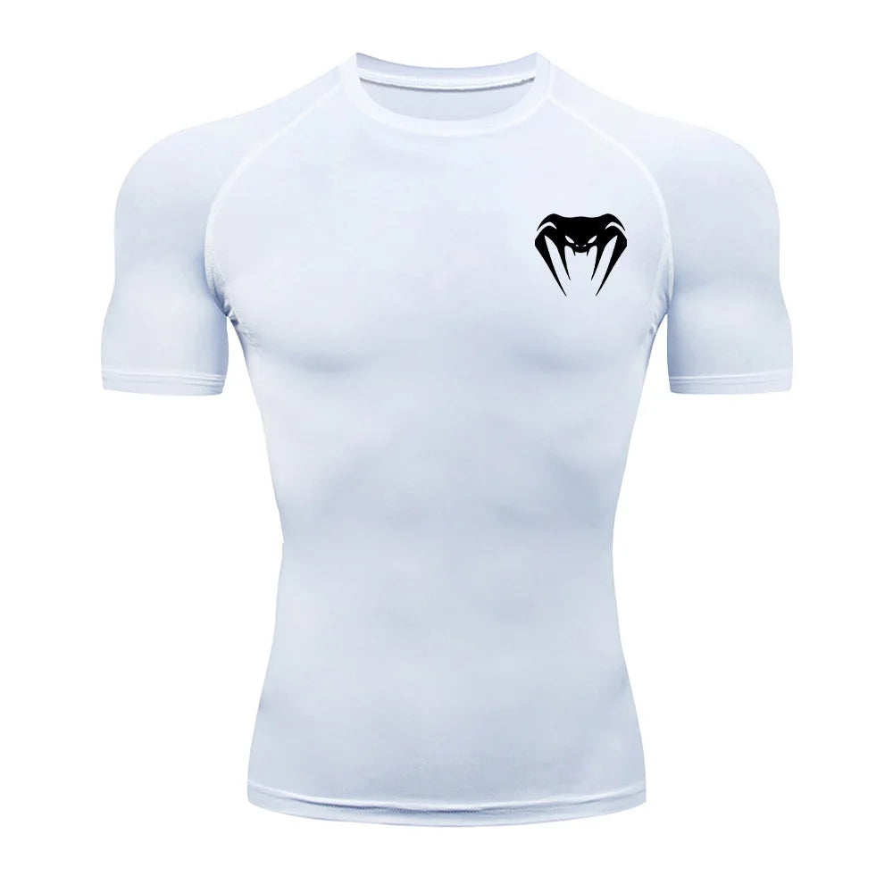 Compression T-Shirt Men Bodybuilding Sportswear Short Sleeve Quick Dry Workout Shirts Sport Tops Tee Gym Running T-shirt Men