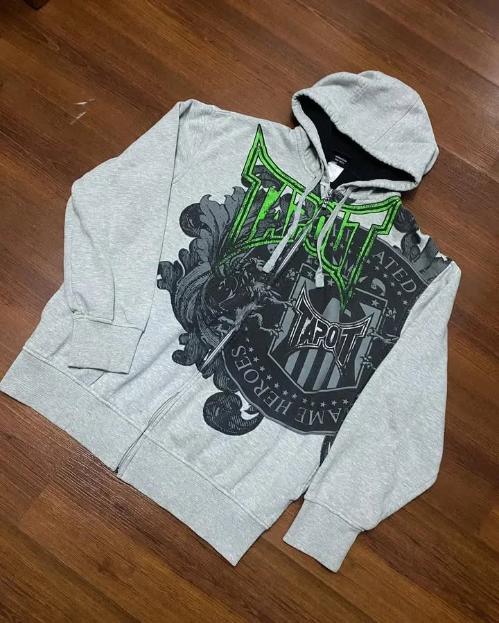Graffiti Southpole Men Zipper Hoodie Street New Sweater Hoodie Harajuku Vintage Hip Hop Casual Sports Hooded Sweater