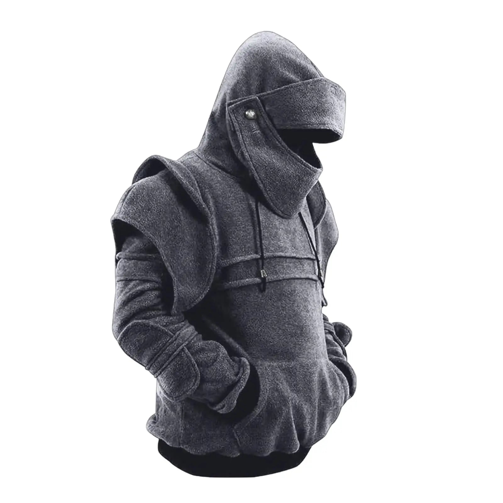 YHOPE Men's Hoodies Knight Midevel Adventures Sweatshirt Costume Long Sleeve Lightweight Hooded Pullove