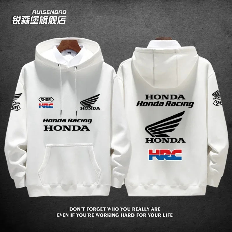 Honda Factory Racing Team Gold Wing Men's and Women's Autumn and Winter Hoodies Fashion Sports Pullovers