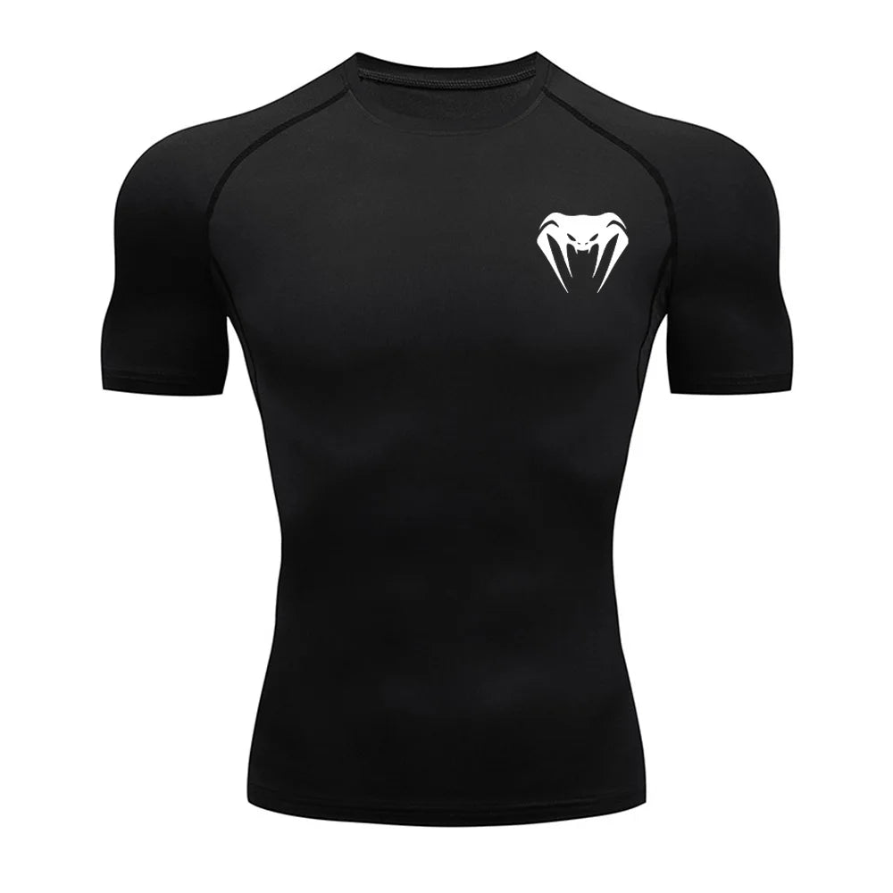Compression T-Shirt Men Bodybuilding Sportswear Short Sleeve Quick Dry Workout Shirts Sport Tops Tee Gym Running T-shirt Men