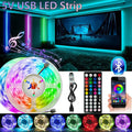 RGB USB LED Strip, APP with 44 Key Remote Control, Suitable for Bedroom, Living Room, Kitchen, Esports Decoration Night Light