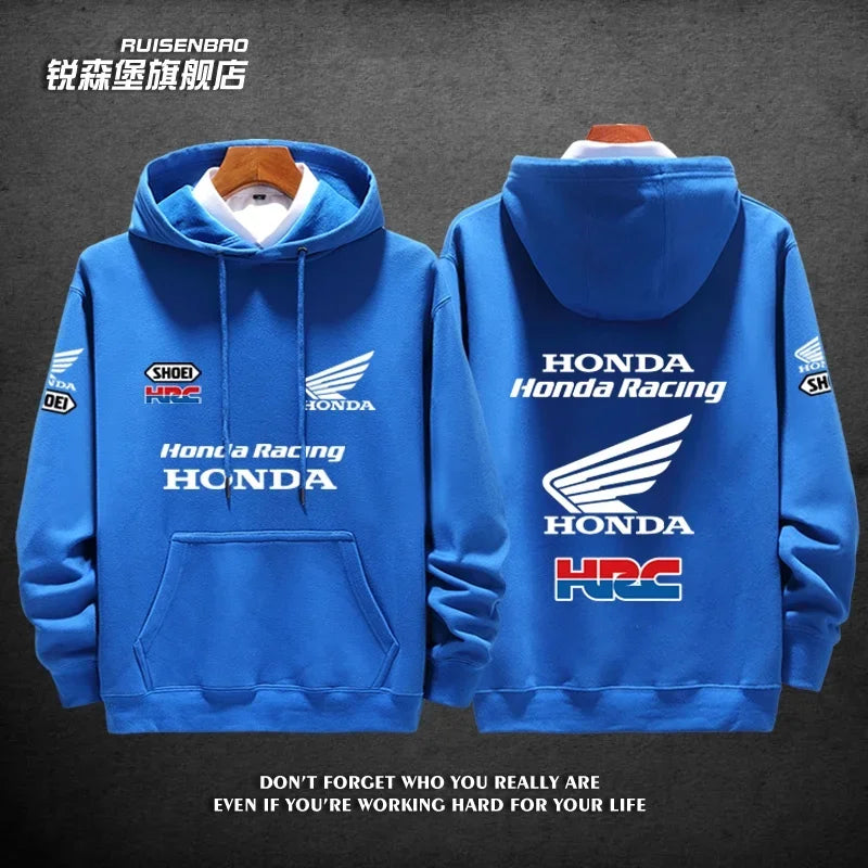 Honda Factory Racing Team Gold Wing Men's and Women's Autumn and Winter Hoodies Fashion Sports Pullovers
