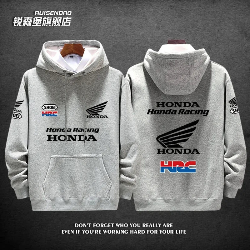 Honda Factory Racing Team Gold Wing Men's and Women's Autumn and Winter Hoodies Fashion Sports Pullovers