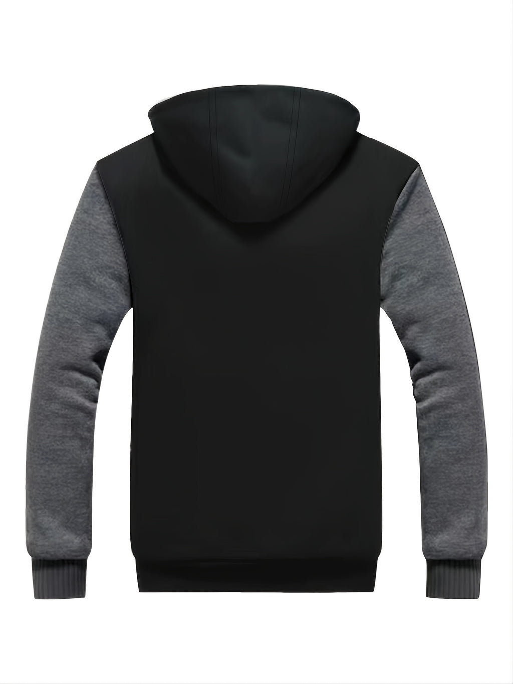 [Warm Hooded Jacket] Thick And Padded Men's Winter Warm Zip Up Hooded Jacket