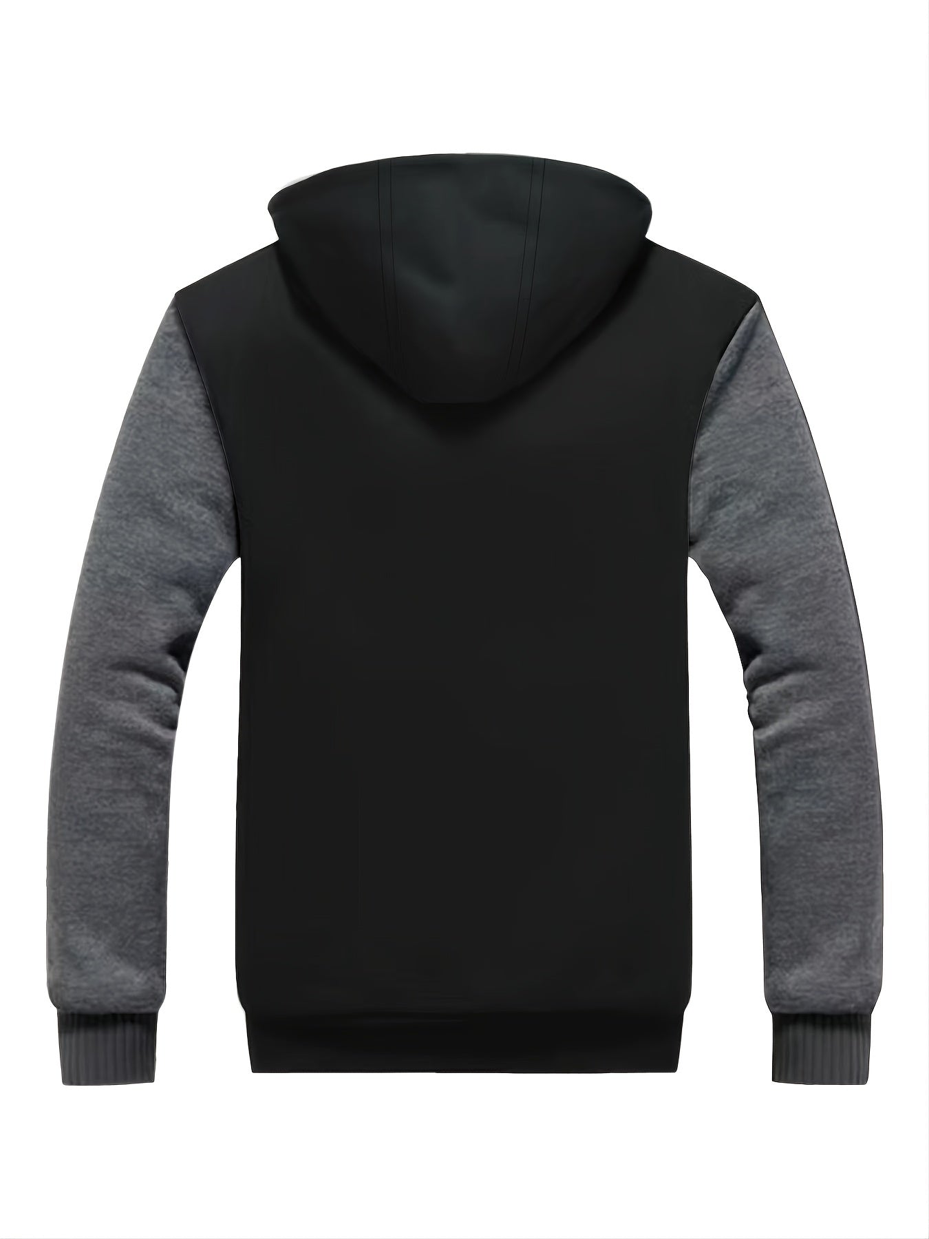 [Warm Hooded Jacket] Thick And Padded Men's Winter Warm Zip Up Hooded Jacket