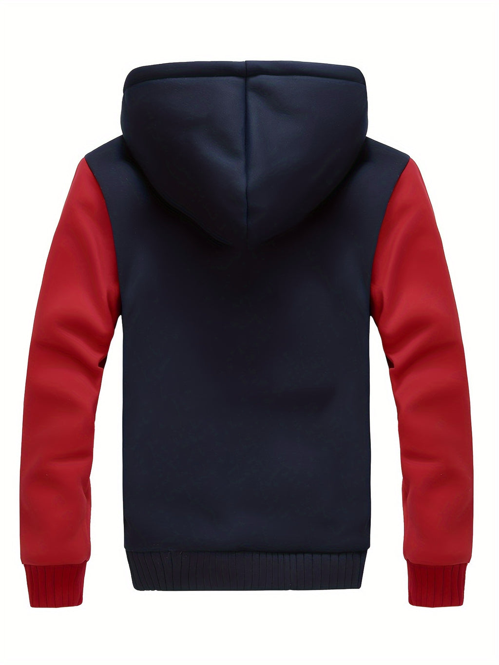 [Warm Hooded Jacket] Thick And Padded Men's Winter Warm Zip Up Hooded Jacket