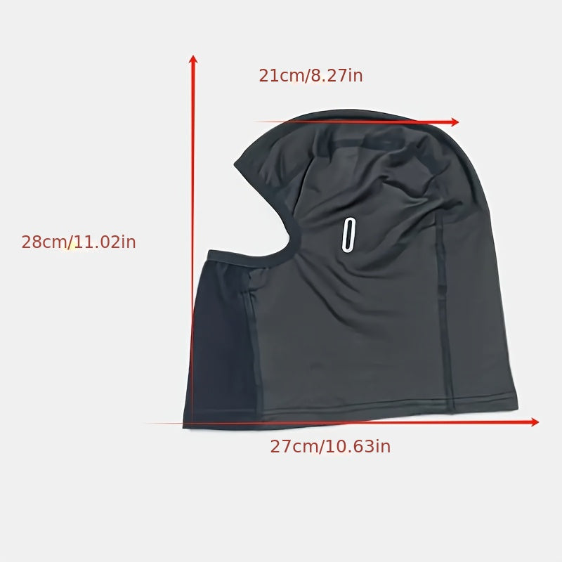 Breathable & Warm Motorcycle Riding Neck Gaiter - Adjustable Ear Loops, Full Face Coverage for Winter, Skiing, And Street Bikes, Skiing Accessory, Sleek Design, Flexible Fit