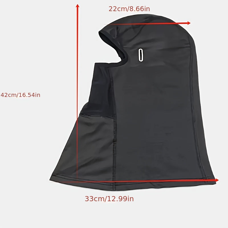 Breathable & Warm Motorcycle Riding Neck Gaiter - Adjustable Ear Loops, Full Face Coverage for Winter, Skiing, And Street Bikes, Skiing Accessory, Sleek Design, Flexible Fit