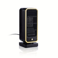 500W Portable Ceramic Electric Space Heater, Quiet, Square Shape, Tip-over Protection - 110-130V US Plug, No Energy Efficiency Rating, for Bedroom, Living Room, Office