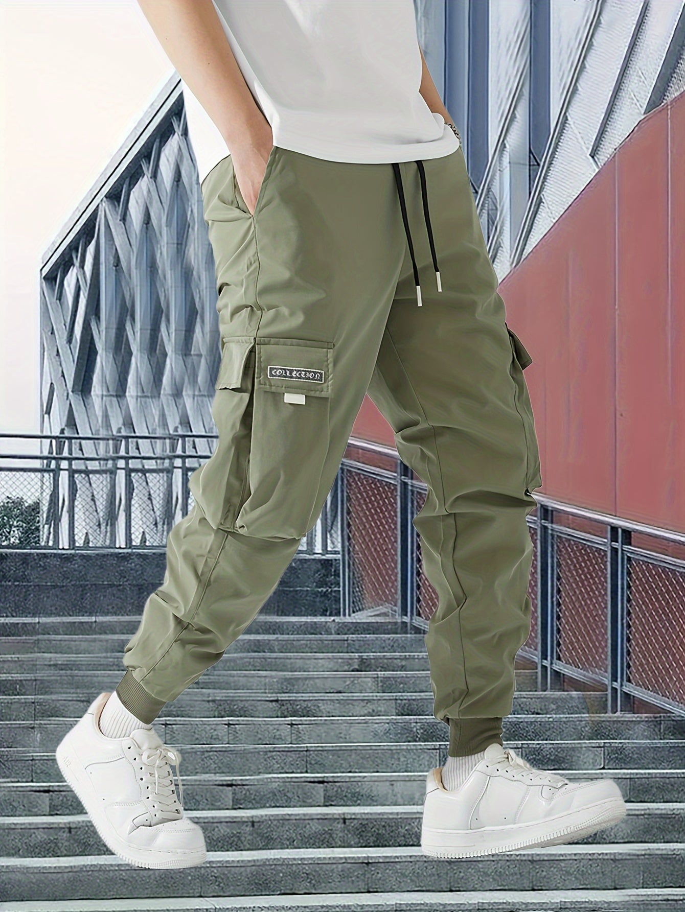 Men's Heavy-Duty Pants - Solid Color Casual Outdoor Pants with Full-Length, Regular Fit for Workwear,, & Everyday Carry (Spring/Fall) - Non-Stretch Fabric, Hand Wash/Dry - Men's Trousers